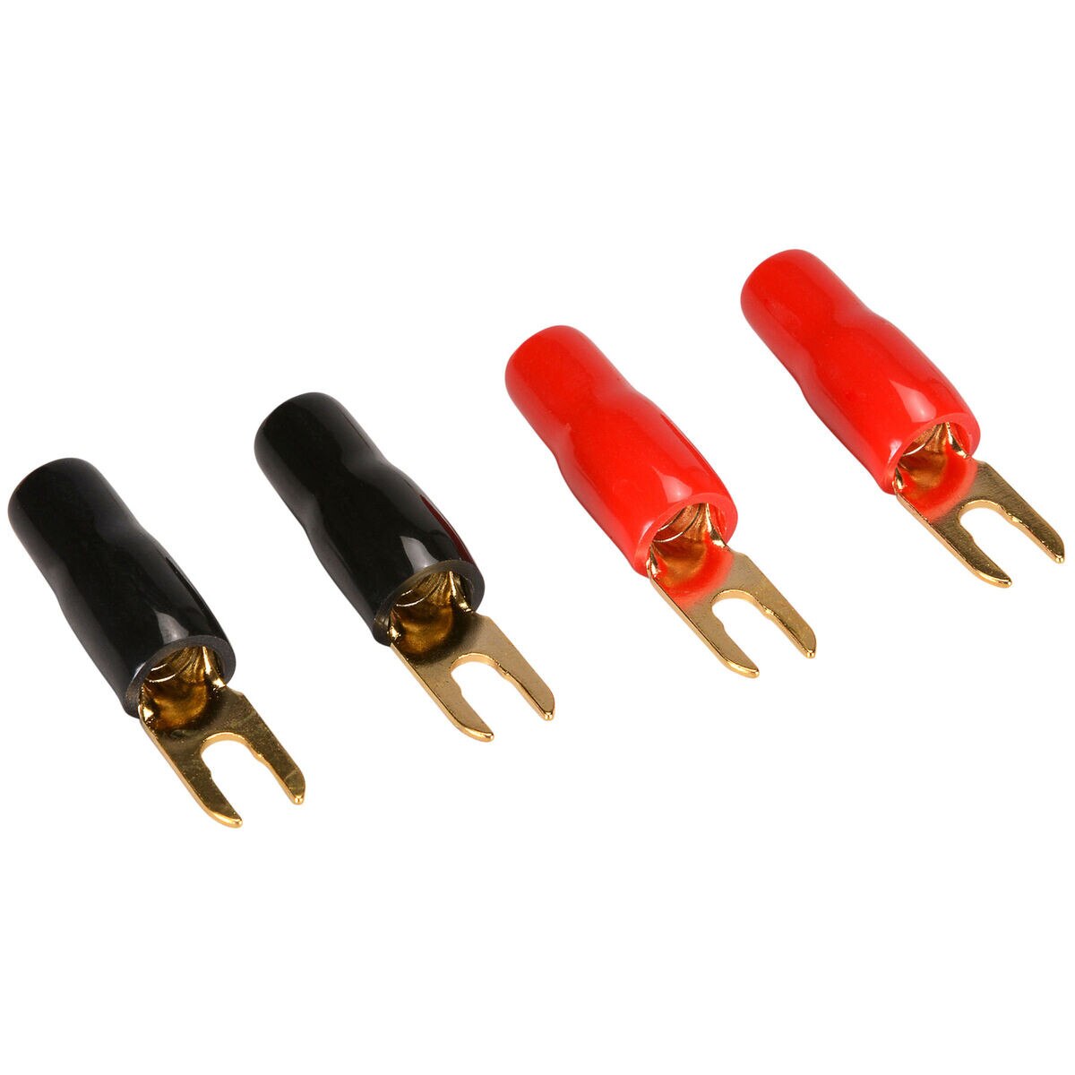 Parts Express Gold Spade Lug Crimp Terminal 8 AWG 8 2 Pair